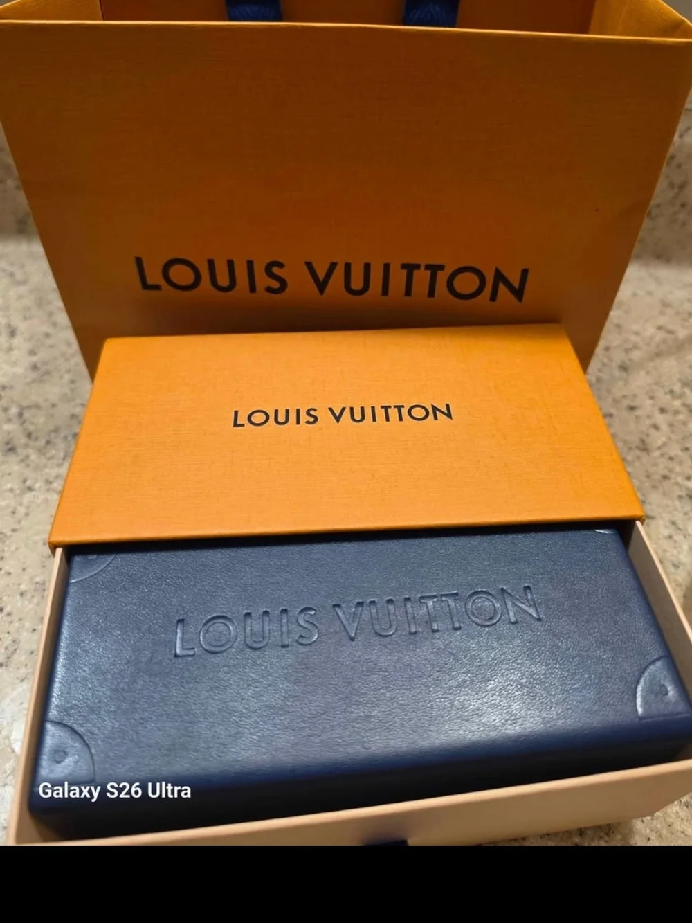 Louis Vuitton Black Sunglasses with Gold Hardware